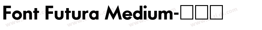 Font Futura Medium字体转换